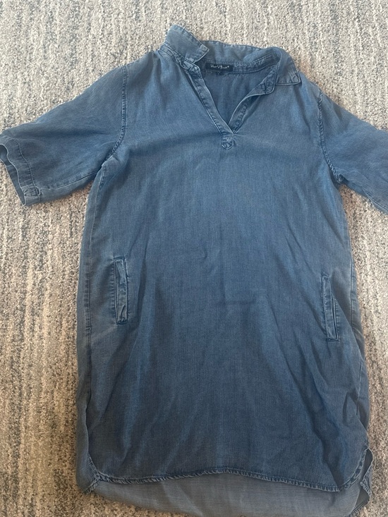 Velvet Heart Dresses & Skirts - Velvet Heart Blue Denim-Look Dress Size Large